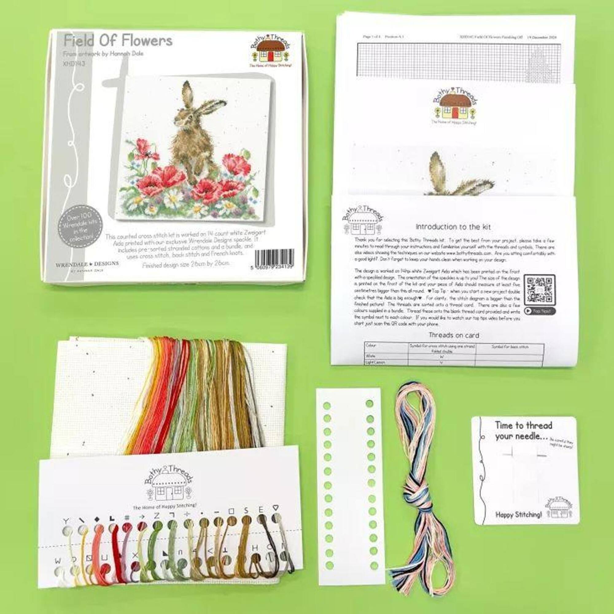 Bothy Threads Field of Flowers Counted Cross Stitch Kit